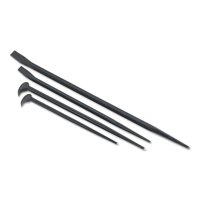 4 Pc Pry Bar Sets, (2) Aligning  18 in and 24 in, (2) Rolling Head 12 in and 16 in