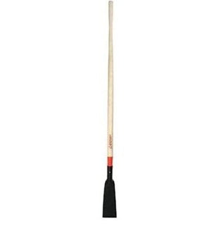 Scraper/Chopper, 9 in L x 4 in W Blade, 54 in Wood Handle, Stiff Blade