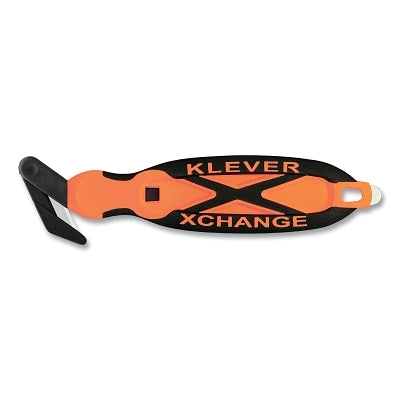 XChange Safety Cutter, Wide Head, 7 in L, Straight Blade, Steel, Plastic Handle, Orange
