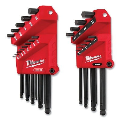 Ball-End Hex Key Set, 22-Pc Set, SAE/Metric, L-Style