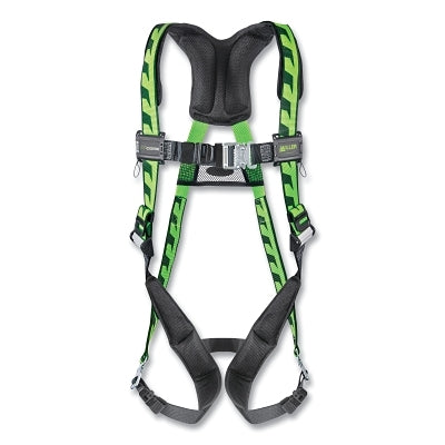 AirCore Full-Body Harness, Steel Stand-Up Back D-Ring, 2X/3X, Quick-Connect Straps, Green