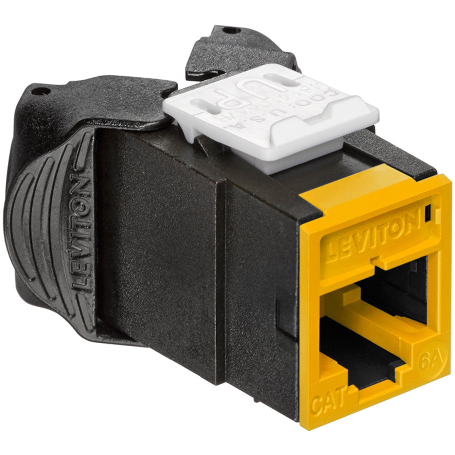 Atlas-X1 Cat 6A  UTP QuickPort Connector, Yellow