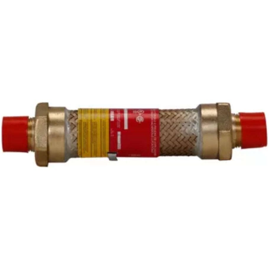 Hazardous Location Coupling, Brass with Bronze Braid, Rigid/IMC Conduit, Male/Male, 1 x 18 in.
