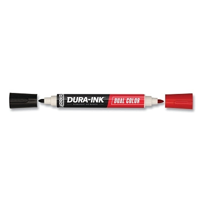 Dura-Ink Dual Color Permanent Ink Marker, Black/Red, 1.5 mm, Fine