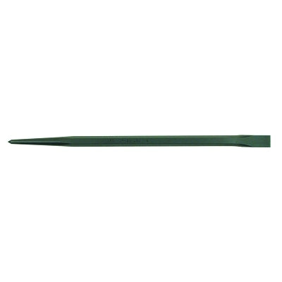 Line-Up Pry Bar, 30 in L x 7/8 in Stock, Straight Chisel/Pointed, Hex