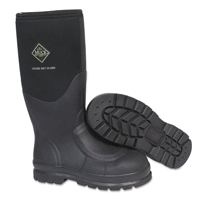 Chore Classic Work Boots with Steel Toe, Size 7, Neoprene/Nylon, Black
