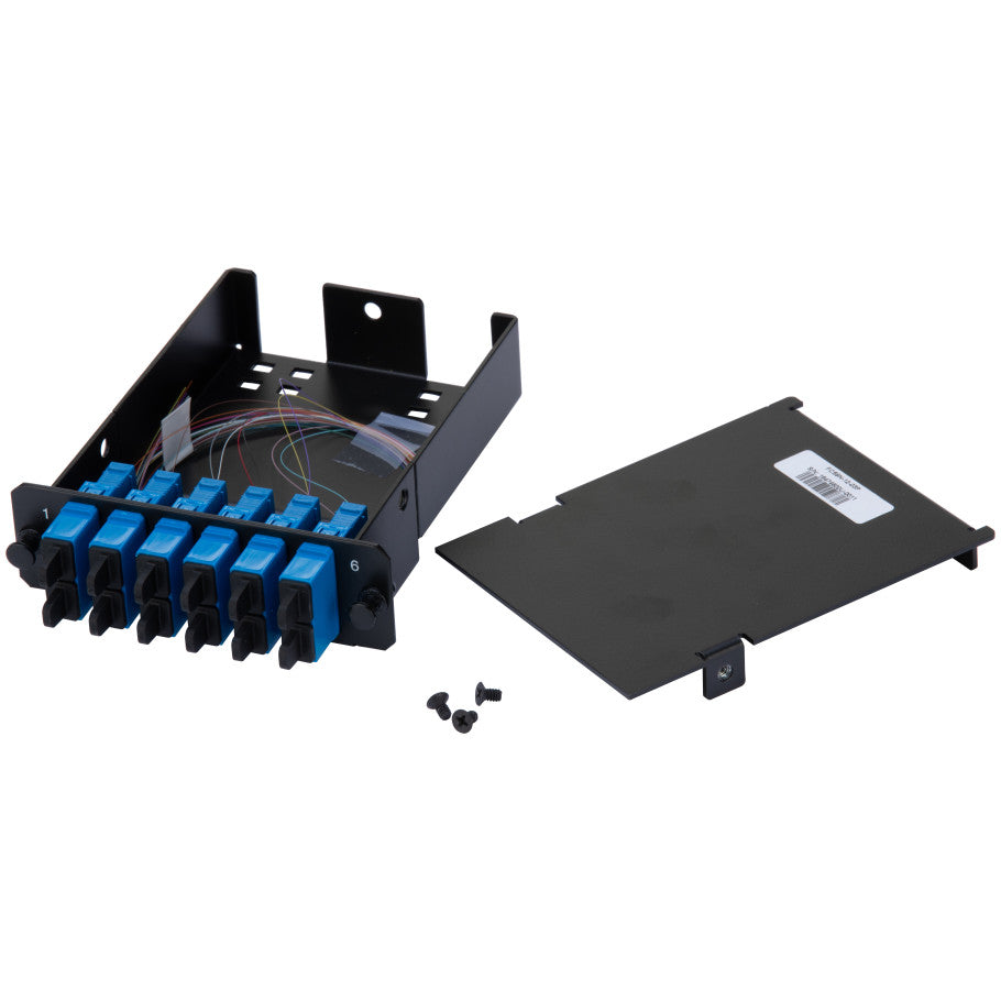 OptiCom SC Splice Cassette OS2, 12 Fiber Discrete Pigtail, Std IL