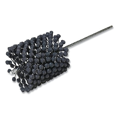 CrossFlex Bore Brush with Collet, Abrasive Globules, 6 mm Dia, 7.875 in L, 5/32 in Stem Dia, 320 Grit