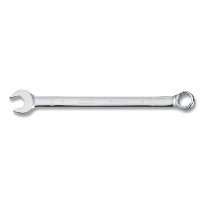 Combination Wrench, 16 mm, 8-5/32 in OAL, 12-point, Full Polish Chrome