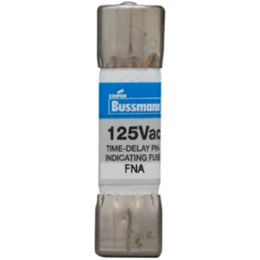 FNA Series Time Delay Supplemental Fuse, Pin Indicating, 10A, 125V, Color Code Blue