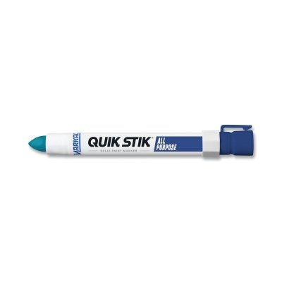 Quik Stik All Purpose Solid Paint Marker, 11/16 in Tip, 6 in L, Blue
