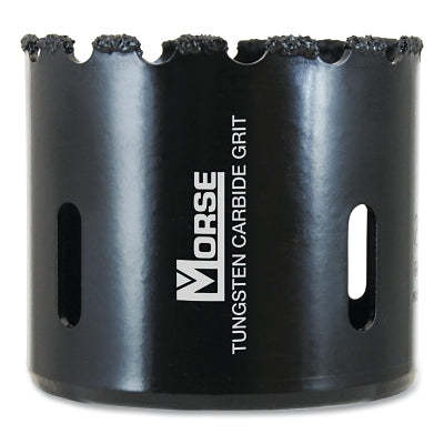 Tungsten Carbide Grit Hole Saw, 4-1/2 in Cutting dia, 1-1/2 in Cutting Depth, Arbor Required (Sold Separately)