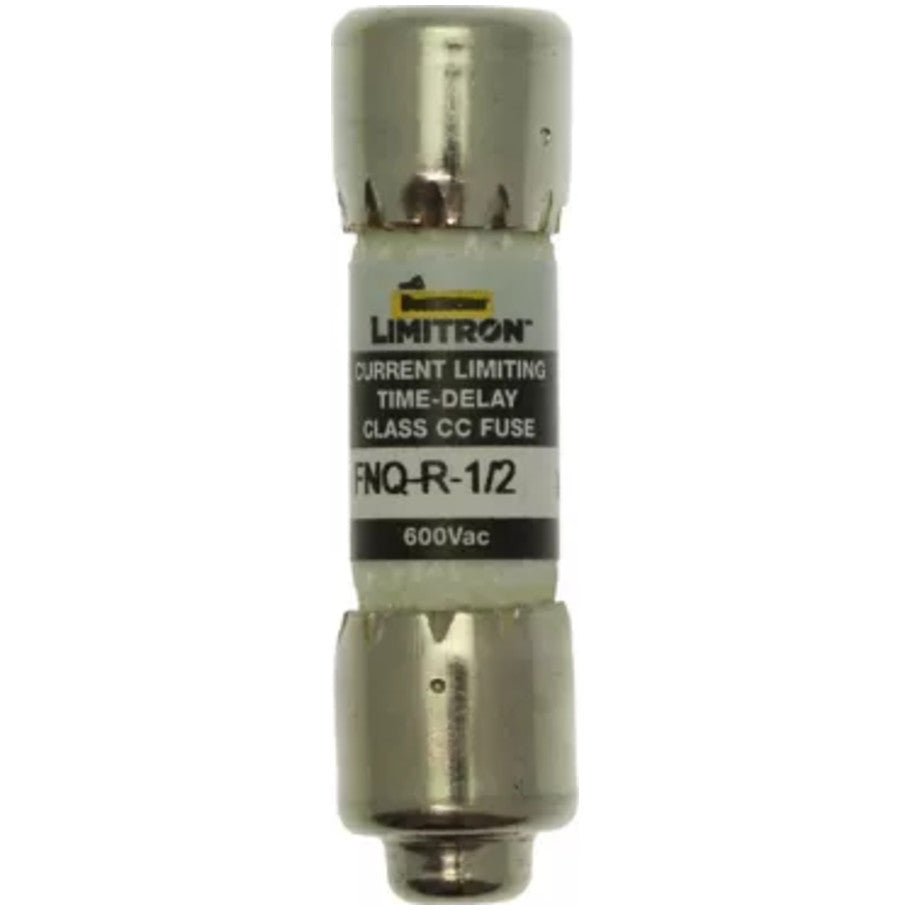 Limitron FNQ-R Series Class CC Time Delay Fuse, Rejection-Type, Current-Limiting, 1/2A, 600V