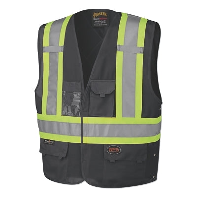 135AU Safety Vest, L/XL, Black
