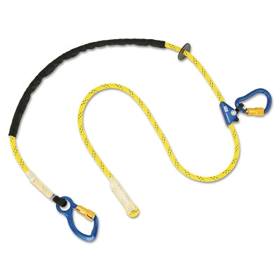 3M 1234080 Pole Climber's Adjustable Rope Positioning Lanyards, 8 ft, Snap Hook, 310 lb