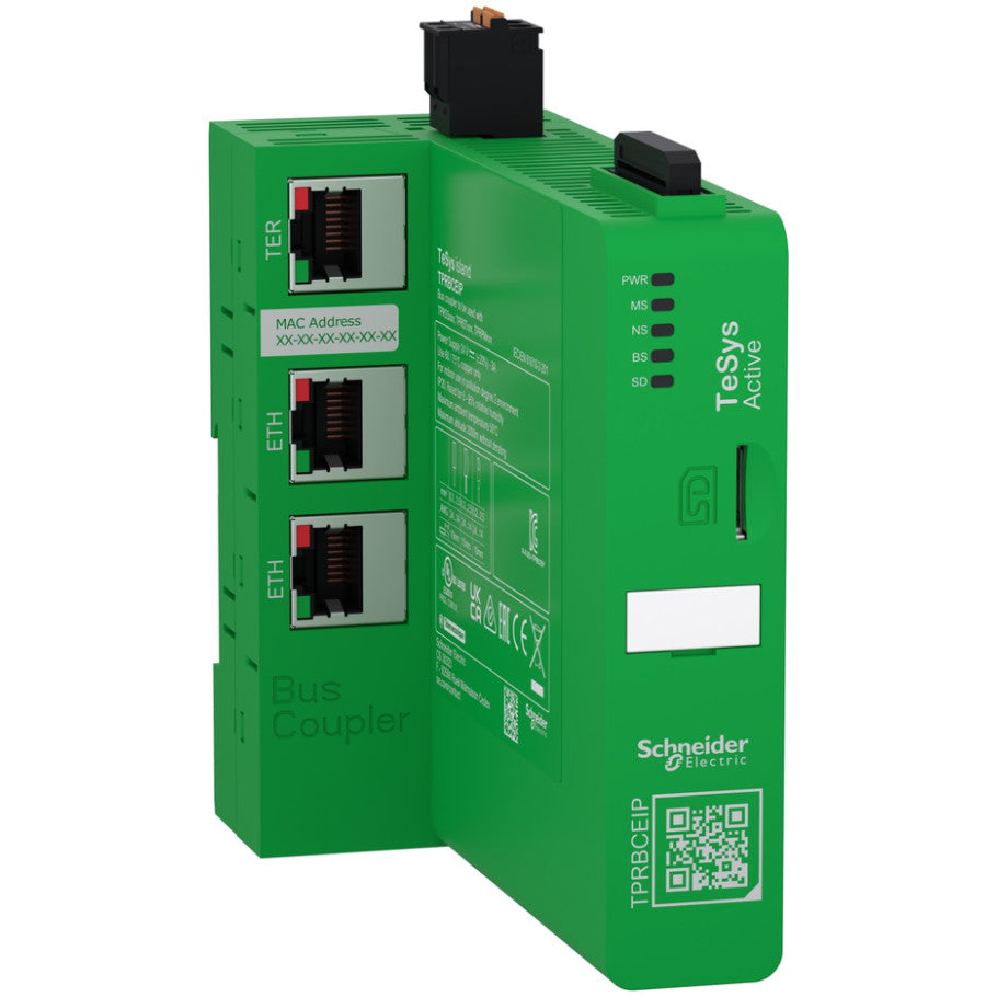 TeSys island, Bus Coupler, 3A, 24V dc, 7W, Ethernet IP/Modbus TCP Protocol, 118 H x 50 W x 114 D mm