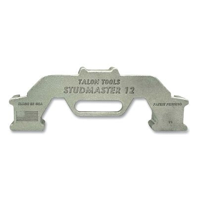 Stud Master Precision Framing Tool, 6.25 in W x 15.5 in L x 2 in H, for Wood Studs on 12 in Centers, Aluminum