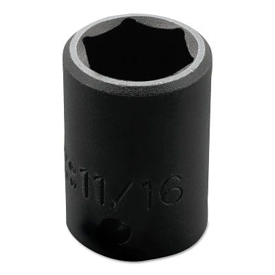 Torqueplus Impact Sockets, 1/2 in Drive, 11/16 in Opening, 6 Points