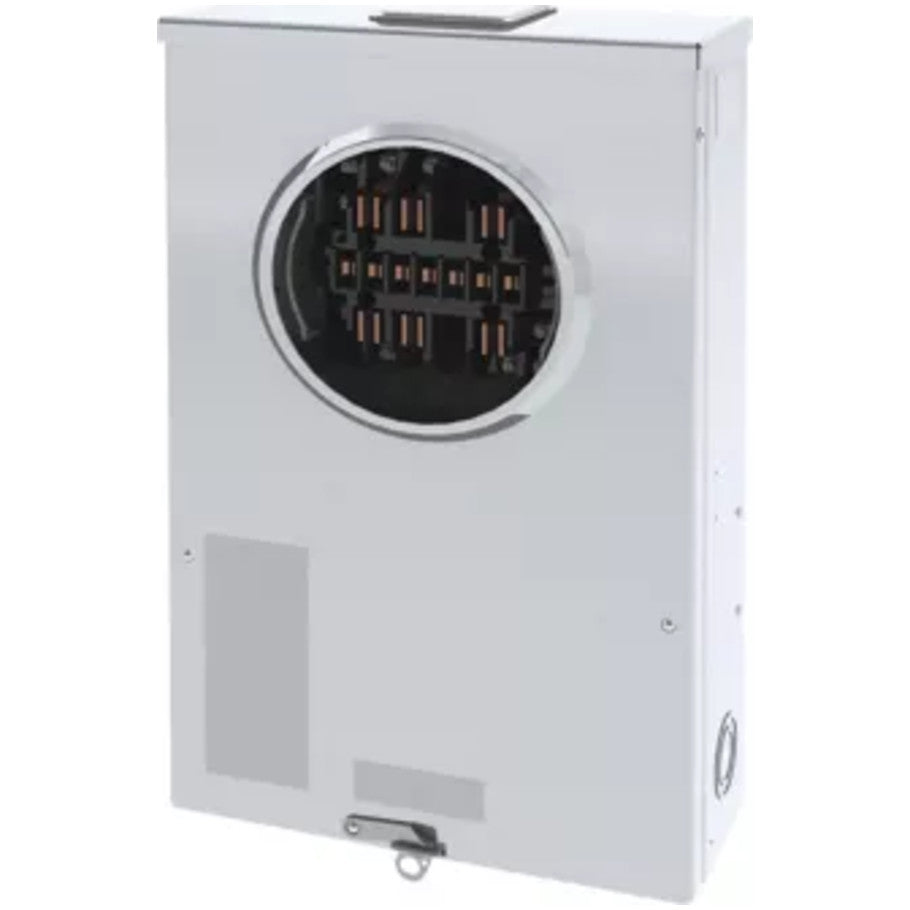 CT meter socket test switch, Ringless,  10-32 Stud line lug size, 6 jaws, Galvanized steel, 7 pole, 3 wire