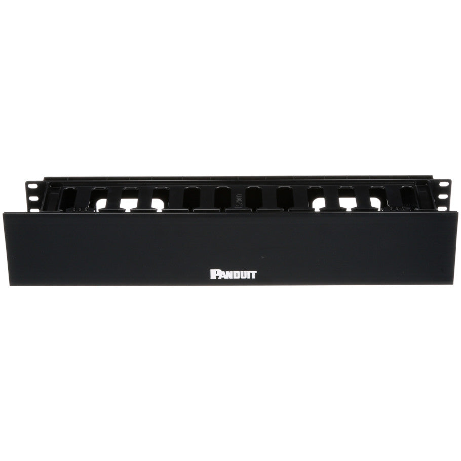 PatchLink Cable Manager, Horizontal, Front Only, Bend Radius Clips, 2RU, 3.5 H x 19 W x 3.7 in. D