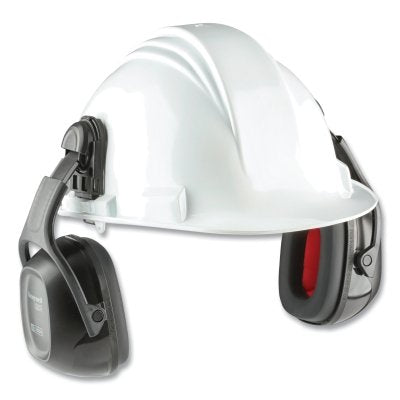 VeriShield 100 Series Passive Earmuffs, 27 dB, Black, Hard Hat, VS130DH