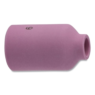 Alumina Nozzle TIG Cup, 3/8 in, Size 6, For Torch 17, 18, 26, Gas Lens, 1-5/8 in