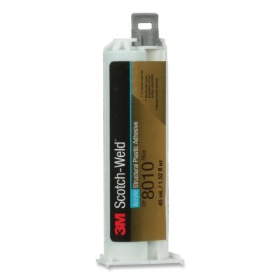 3M 051115-71600 Scotch-Weld Structural Plastic Adhesive, DP8010, 1.52 fl oz, Cartridge, Blue
