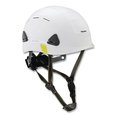 Fibre-Metal Climbing Style Safety Helmet, Type II, Dual Locking Rachet Suspension, Vented, White