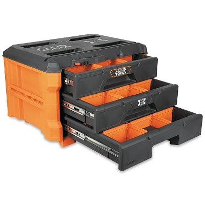MODbox Toolbox, Three Drawer, 22.3 in L x 16.4 in W x 14.4 in H, Orange