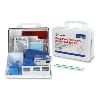 BODILY FLUID SPILL CLEANUP KIT  PLASTIC CASE