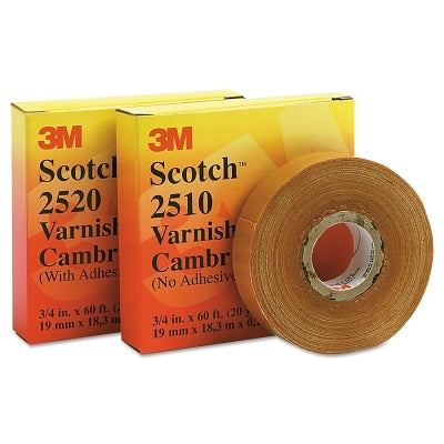 3M 106876 Varnished Cambric Tape 2510, 1 in x 36 yd, Yellow