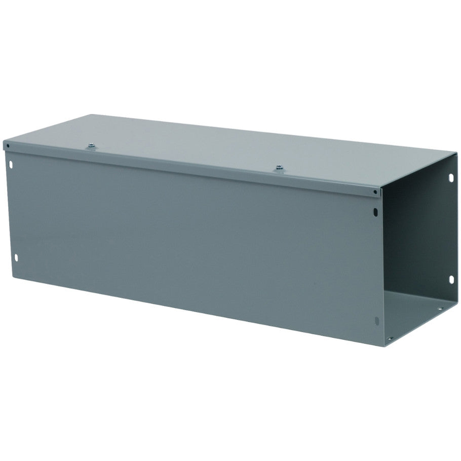 Steel NEMA 1 Hinge-Cover Wireway With ANSI 49 Gray Finish