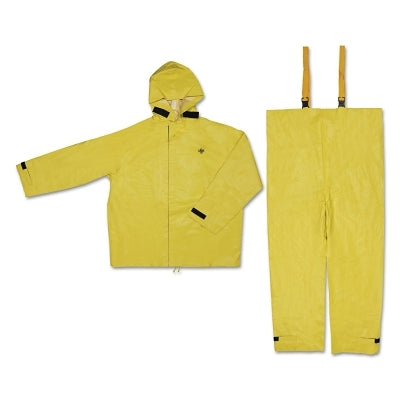 Hydroblast Suit Jackets with Attached Hood & Bib Pants, 0.35 mm, Neoprene/Nylon, Yellow, 3X-Large