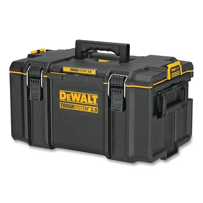 ToughSystem 2.0 Toolbox, 110 lb, 21.25 in W x 14.62 in D x 12.28 in H, Plastic, Black/Yellow, Large