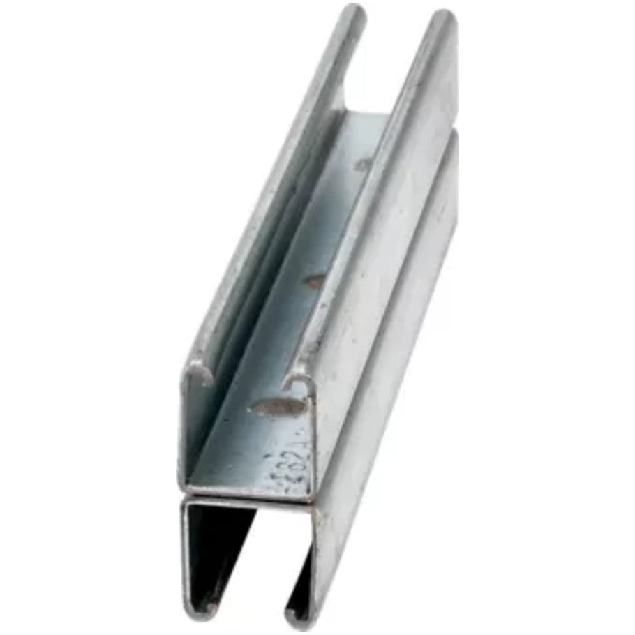 Eaton B-Line series strut back-to-back welded channel, 1.62" H x 20 ft. L x 1.62" W, Steel,Galvanized, 12 ga.
