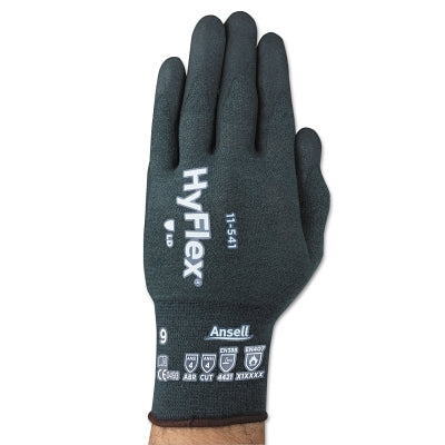 11-541 Nitrile Foam Palm Coated Gloves, Size 9, Grey