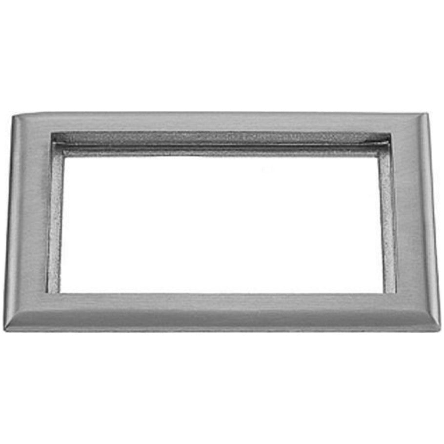 Floor Box Carpet Flange, Rectangular, Tapered, Aluminum, 2-Gang
