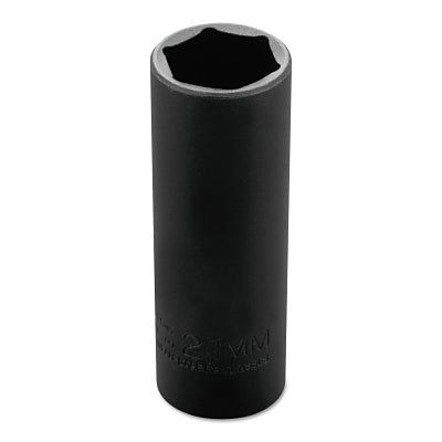 TorquePlus Thin Wall Deep Impact Sockets, 1/2 in Drive, 21 mm, 6 Point