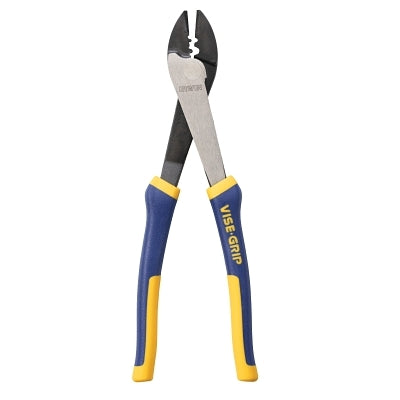 Forged Crimpers, 10 in, 10-22 AWG, Blue/Yellow