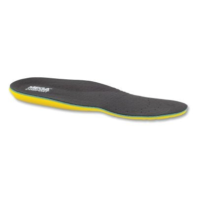 ESD Anti-Static Insole, Men's 10 and 11/ Women's 12 and 13, Dual-Layer Memory Foam, Black/Yellow