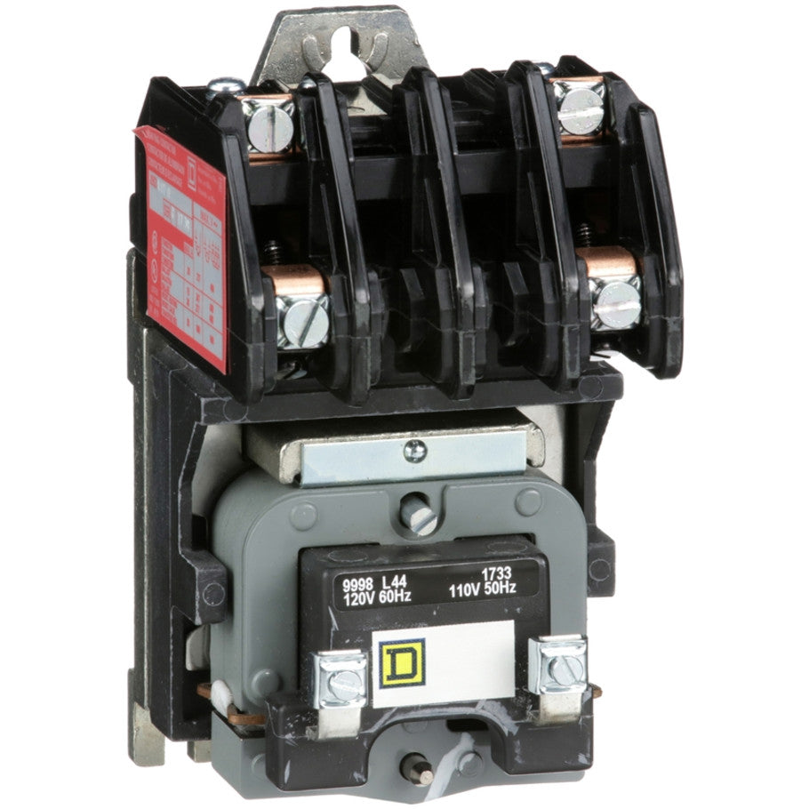 Lighting Contactor, Electrically Held, 120V, 2NO, Open-Type Enclosure
