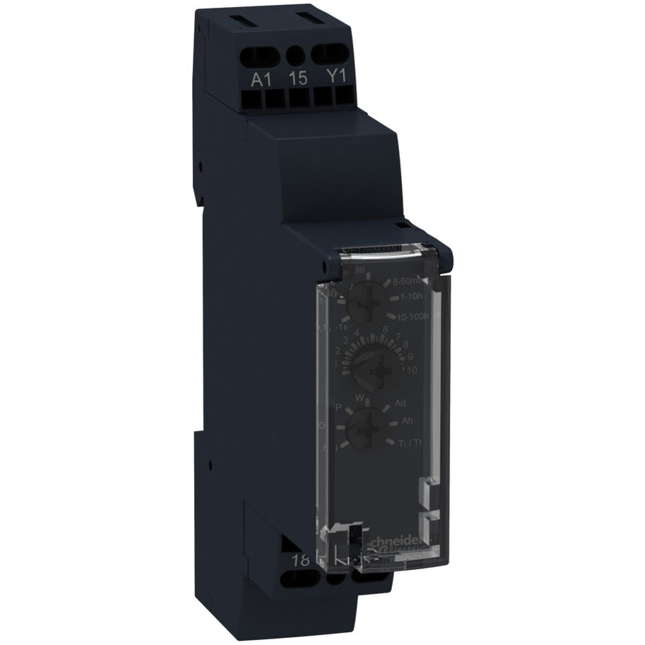 Harmony Modular Timing Relay, SPDT, 250V ac, 8A, DIN-Rail Mount, Screw Terminal, 90 W x 17.5 H x 72 mm D
