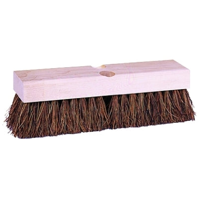 Deck Scrub Brush, 9 in Hardwood Block, 2 in Trim, Tampico