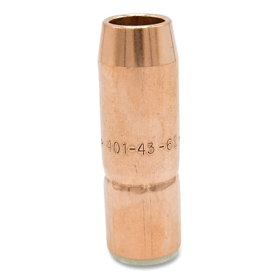 Air-Cooled Bore Nozzle, Standard-Duty, Thread On, 5/8 in Bore, 1/8 in Recess, Tapered, Copper