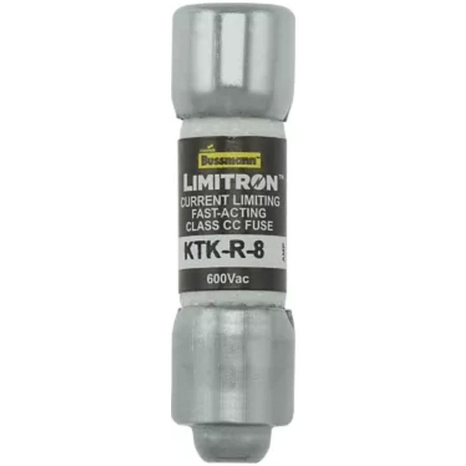 Limitron KTK-R Series Class CC Fast Acting Fuse, Rejection Type, Current-Limiting, 8A, 600V