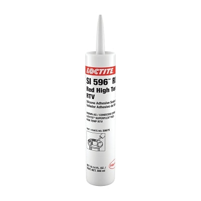 Superflex Red High Temp RTV, Silicone Adhesive Sealant, 300 mL Cartridge, Red