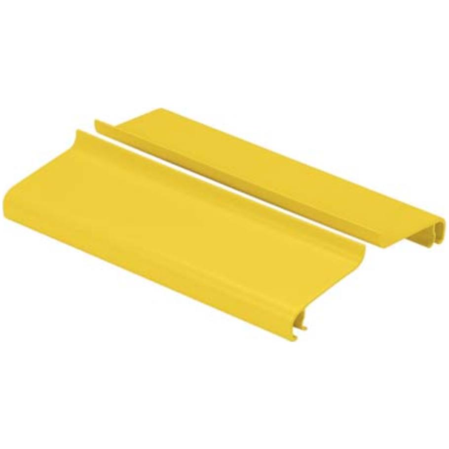 Fiber Raceway Fitting, Hinged Cover, 6 x 4 in, PVC, 1828.8 mm x 6.59 in x 1.19 in, 1828.8 mm L, 6.59 in. W, Yellow, 1.19 in. H