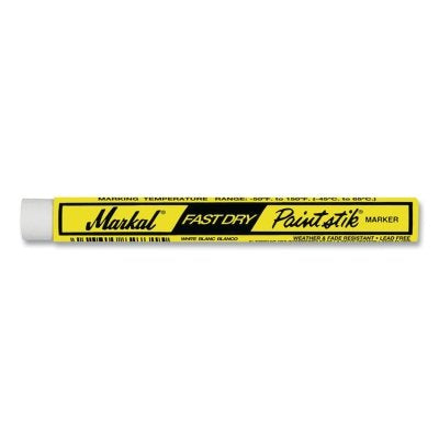 Fast Dry Paintstik Solid Paint Marker, 3/8 in x 4.75 in L, White