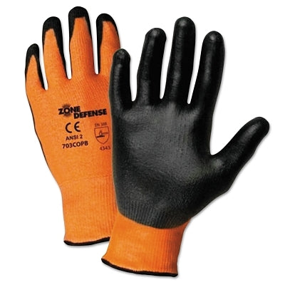 Zone Defense Gloves, 2X-Large, Orange/Black