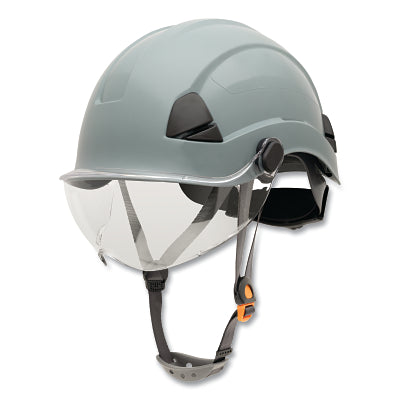 Safety Helmet, 6-point Ratchet Suspension, Not-Vented, Gray